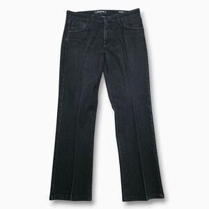 Jack of Spades High Roller Jeans Mens 35 x 30 Black Comfort Fit Straight Pleated